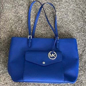 Michael Kors leather pocket tote bag